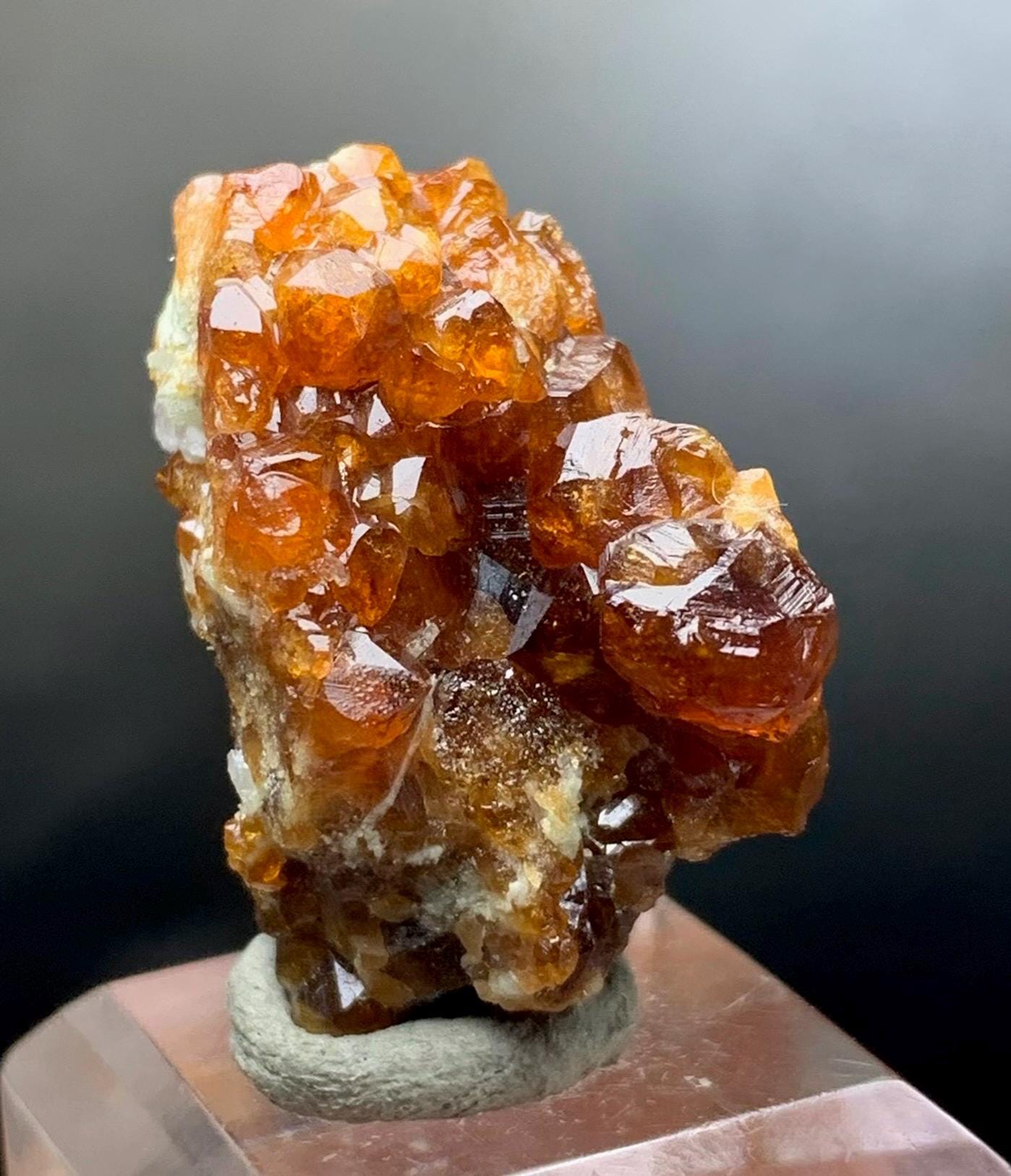 Natural Orange Colour Garnet Specimen From Zagi Mine. 11 Grams