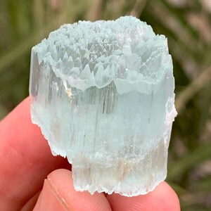 Natural Sky Blue Colour Etched Aquamarine Crystal From Skardu Mine,Natural Minerals,Aquamarine Specimen.19 Grams