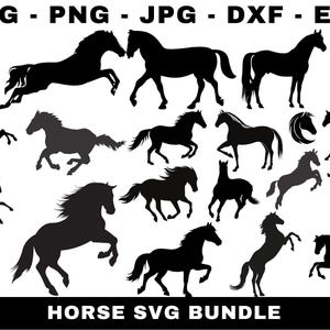 Horse Silhouette | Horse SVG | Horseshoe SVG | Horse Head Svg | Horse Vector | Horse Lover Svg | Horse Cut File| Animal Svg| Horse Heart Svg