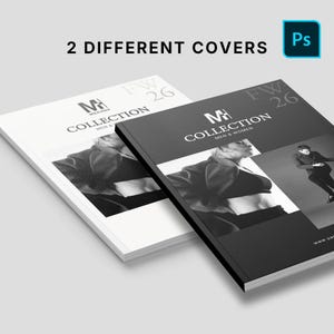 Professional fashion catalogue,product line-sheet,brand presentation,editable,A4 US letter size,psd files brochure template