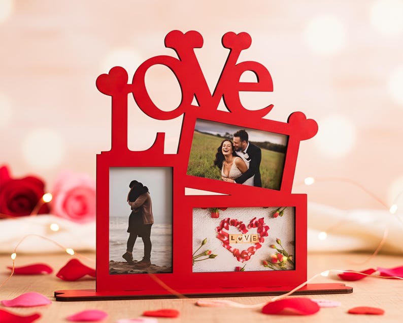 Love Photo Frame SVG DXF | Laser Cut Files | Valentine's Day Gift | Diy ...