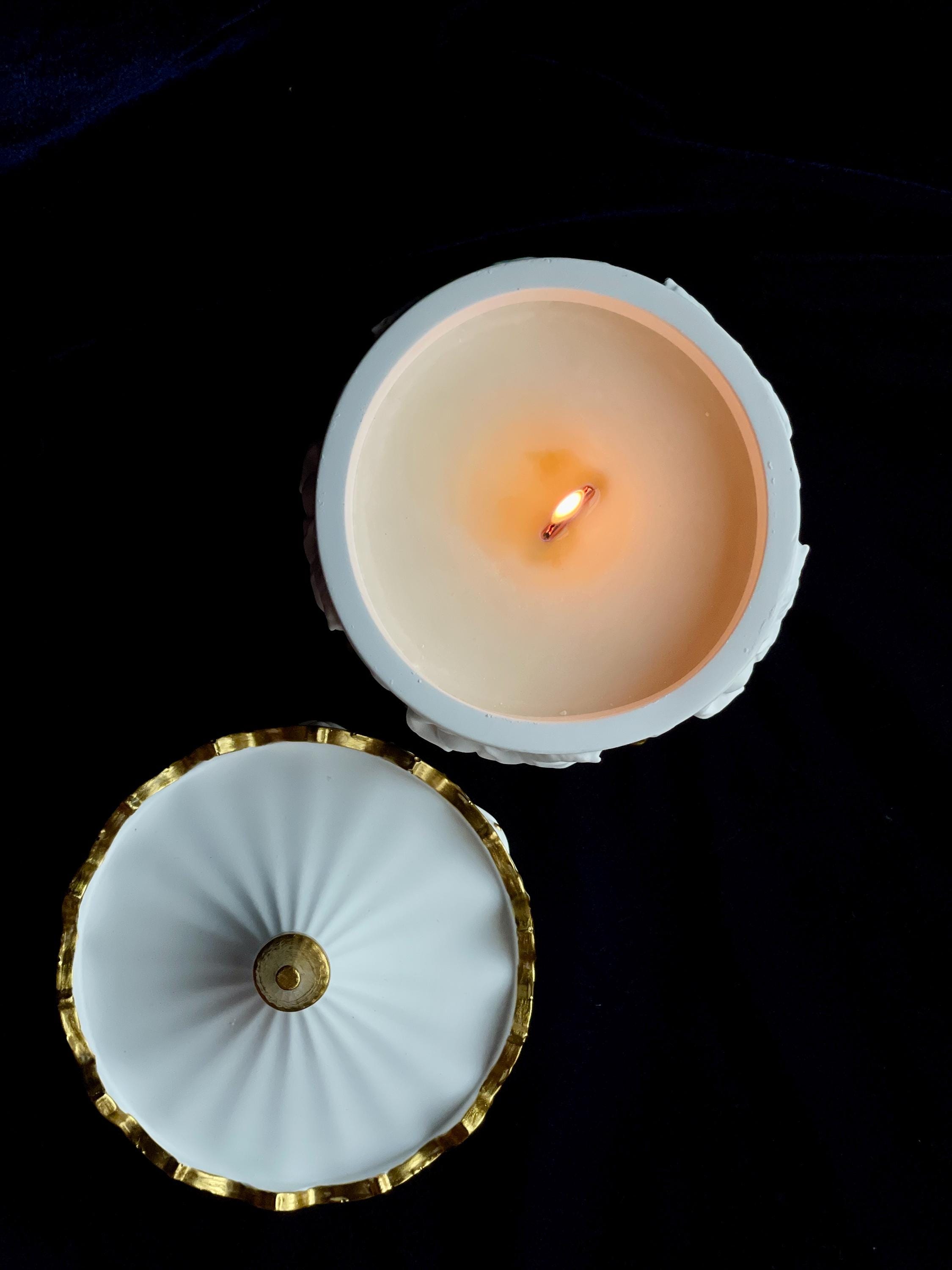 Handmade Carousel Candle – Gypsum Hand-painted Jar With Soy Wax ...