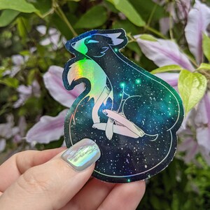 Nova the Galaxy Fox Green Holo Sticker