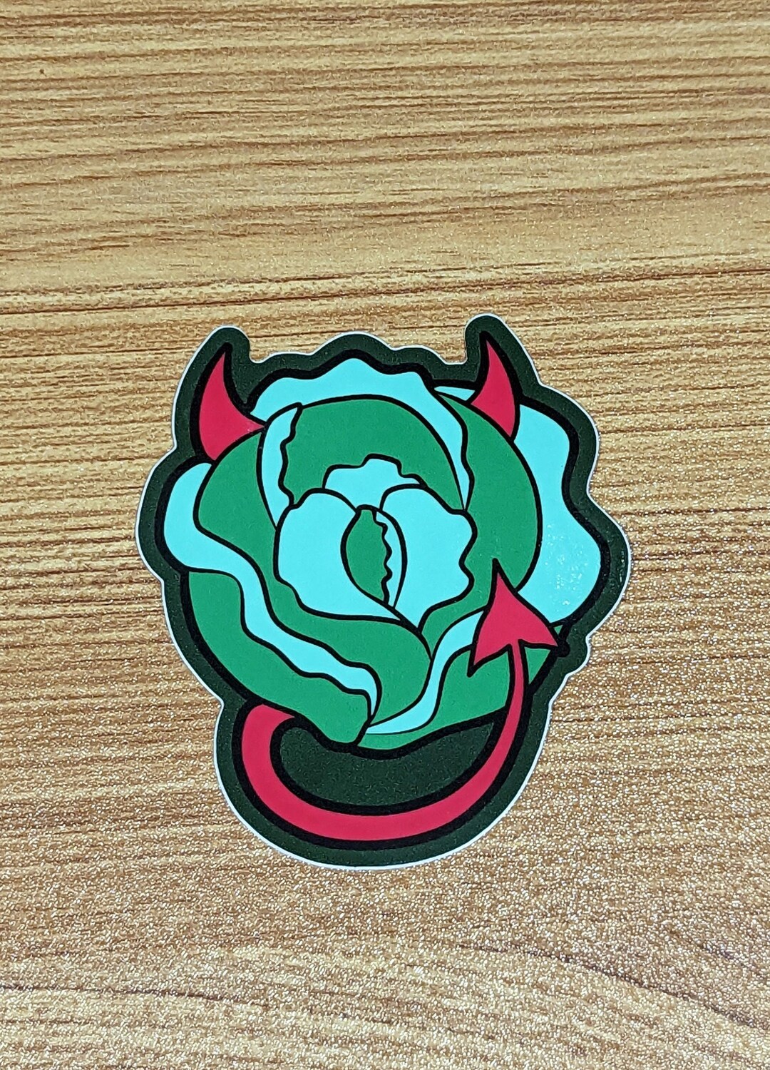 Devil's Lettuce Vinyl Sticker Etsy