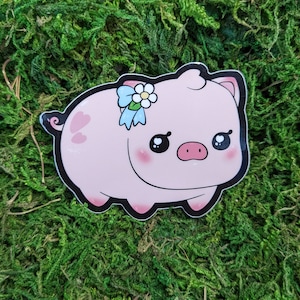 Gertrude the Pig vinyl sticker