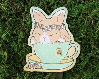 Tea Bunny Sticker