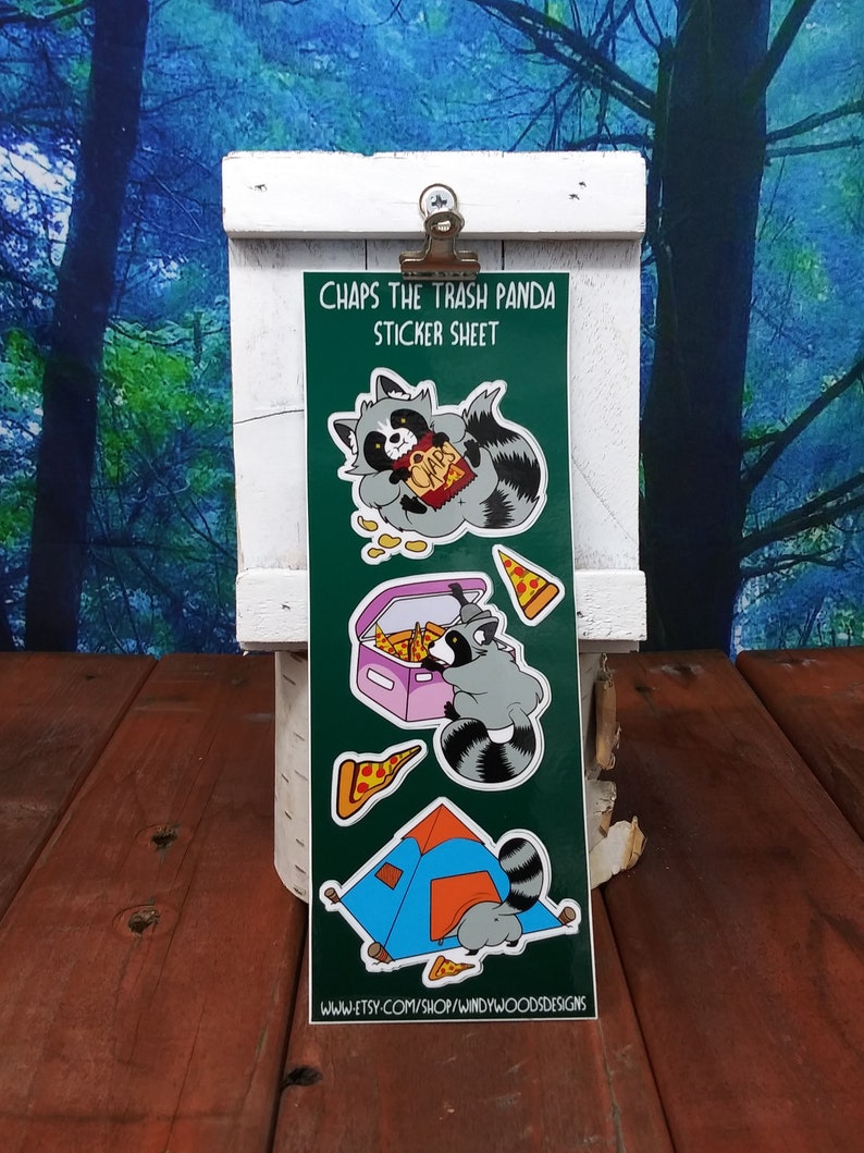 Paper, Party & Kids Chaps Chips Raccoon Sticker Kids' Crafts etna.com.pe