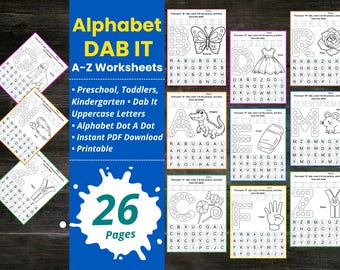 Schede didattiche per imparare l'alfabeto maiuscolo