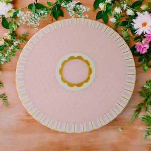 Pink and Gold Cake Stand: Elegant Party Dessert Display