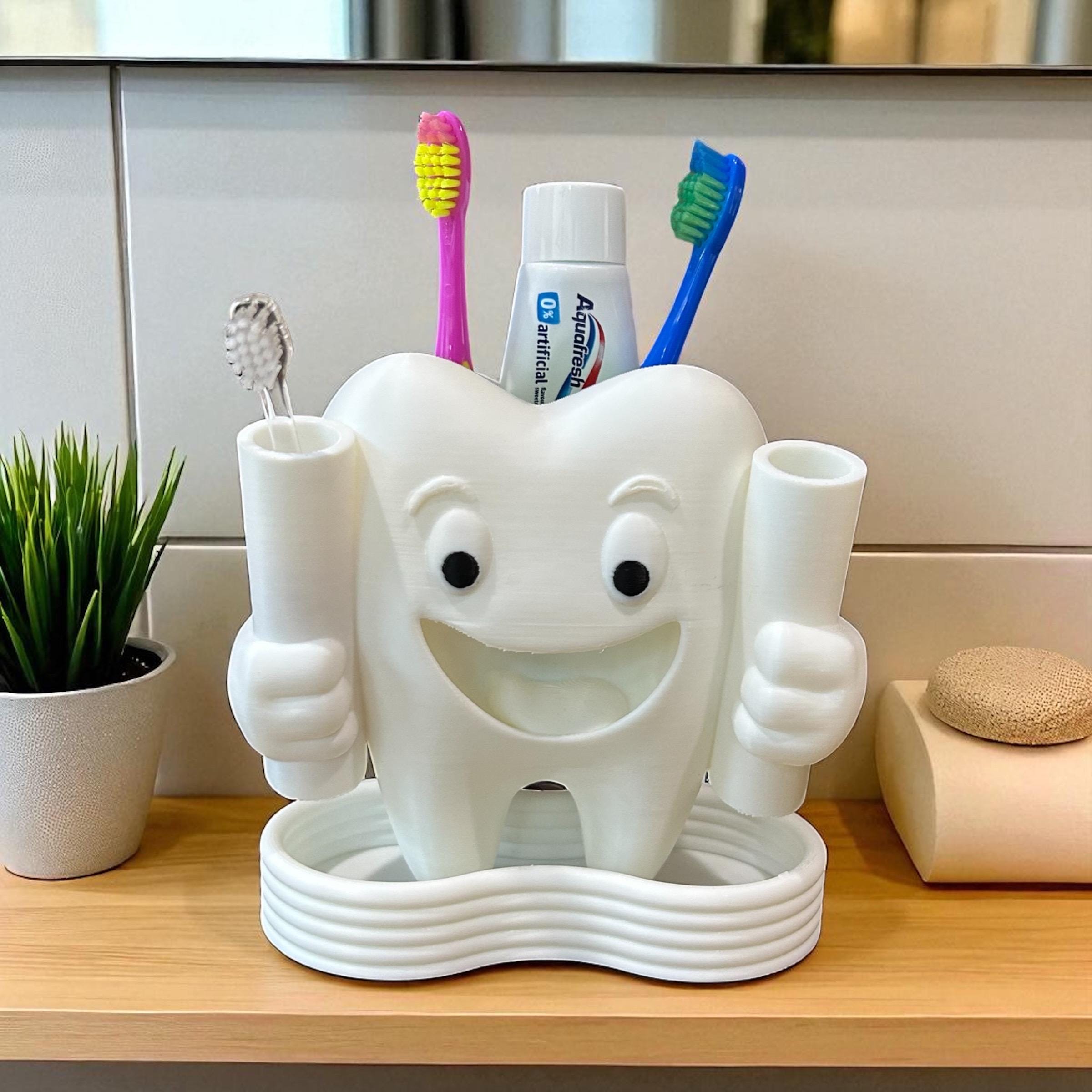 Aazon.co: BSDISP Toothbrush Holders For Bathroos - 2 Cups Ceraic...