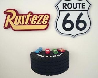 Car Tyre Display Shelf | Hot Wheels, Diecast 1:64 Cars Storage