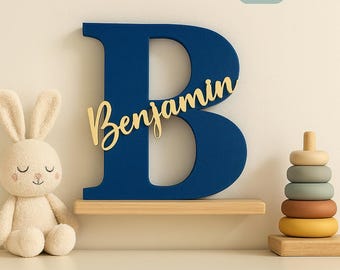 Personalised Letter Name Sign: Custom Nursery Decor
