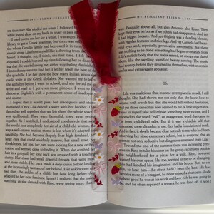 Small Acrylic Bookmark with Printed Design and Ribbon Tassel image 11