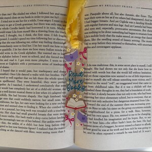Small Acrylic Bookmark with Printed Design and Ribbon Tassel image 17