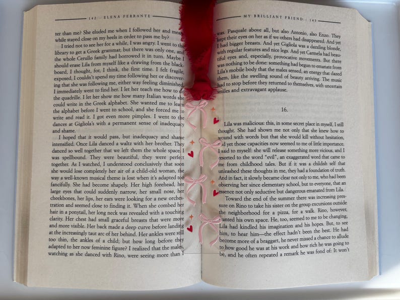 Small Acrylic Bookmark with Printed Design and Ribbon Tassel image 19