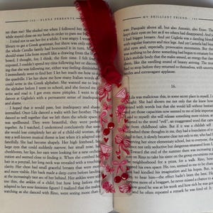 Small Acrylic Bookmark with Printed Design and Ribbon Tassel image 15