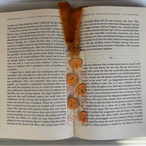 Small Acrylic Bookmark with Printed Design and Ribbon Tassel image 13