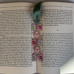 Small Acrylic Bookmark with Printed Design and Ribbon Tassel image 10