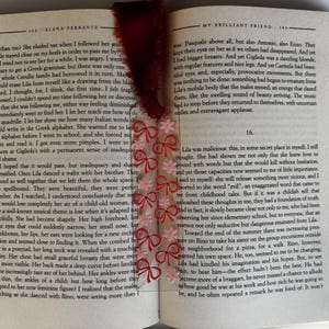 Small Acrylic Bookmark with Printed Design and Ribbon Tassel image 12