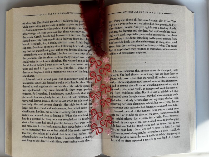 Small Acrylic Bookmark with Printed Design and Ribbon Tassel image 12
