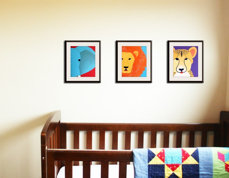 Safari Nursery Decor Jungle Theme Nursery. Nursery Artwork. Etsy