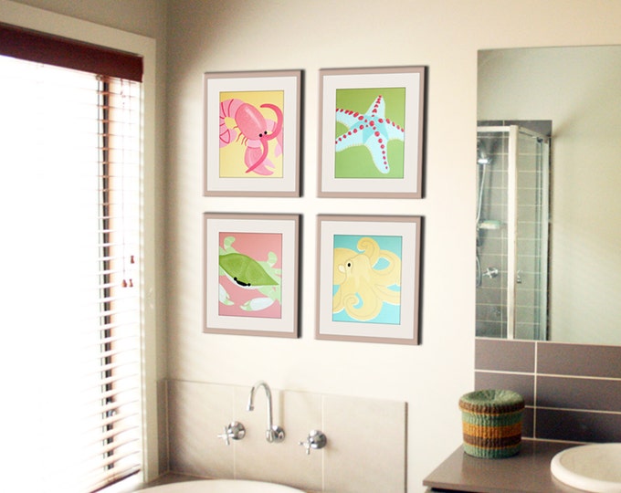 Bathroom Art Bathroom Prints. Kids Bathroom Children Art. Etsy