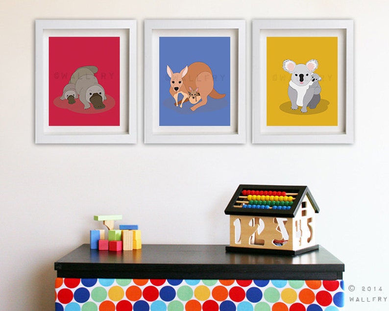 Australian Animal Nursery Art. Outback Nursery Prints. Aussie Etsy