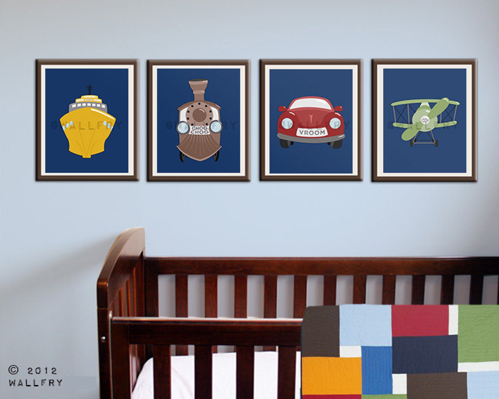 Transportation decor. Boat print wall art for nautical nursery | Etsy