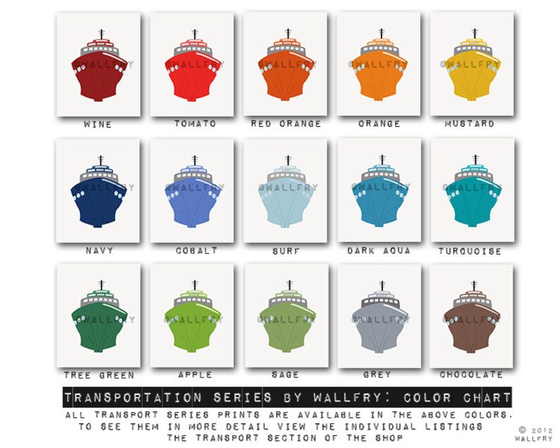 Transportation Decor. Boat Print Wall Art for Nautical Nursery Etsy