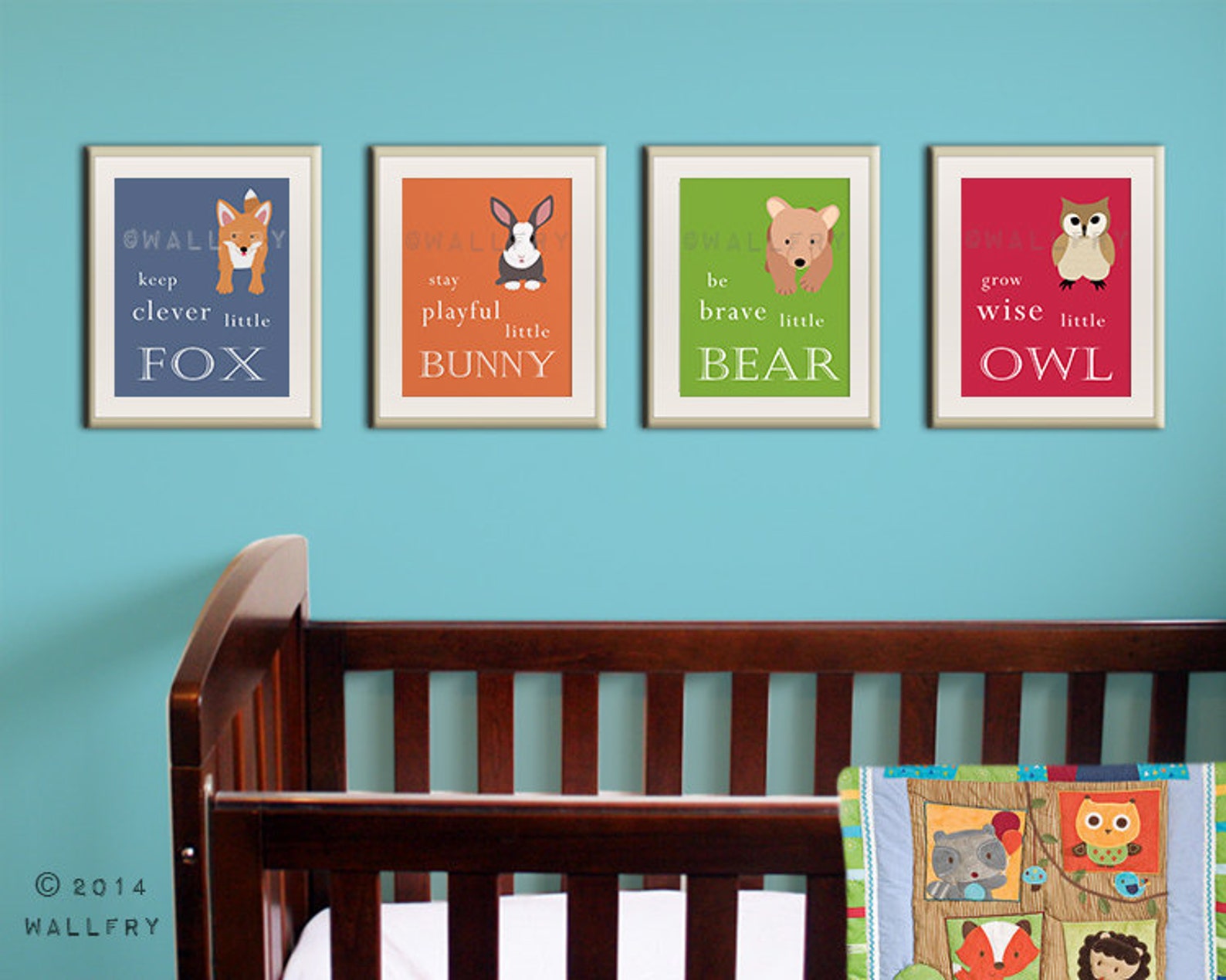 Boy Nursery Decor. Woodland Nursery Wall Art. Boy Nursery Wall Etsy