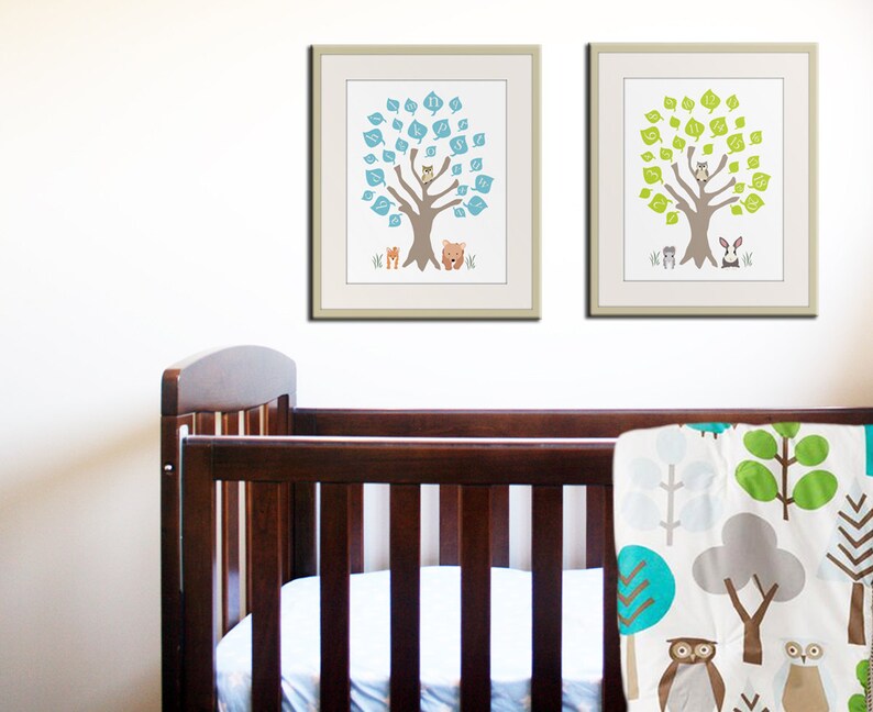 Baby Nursery Art Print. ABC Nursery Decor. Alphabet Print Etsy