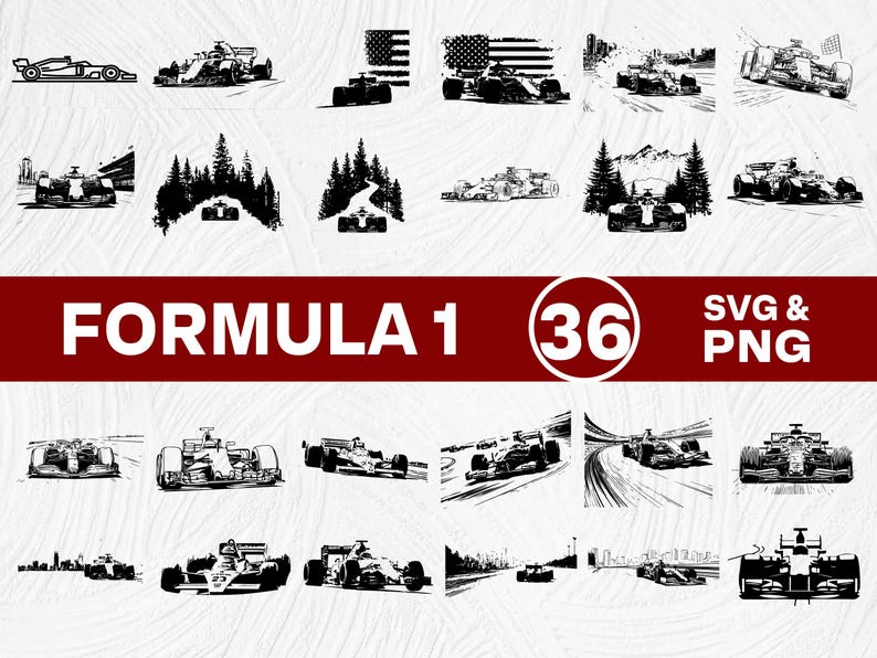 F1 Racing Patch Svg Formula 1 SVG PNG Bundle, Formula Racing Car Clipart, Cricut Cut Files ...