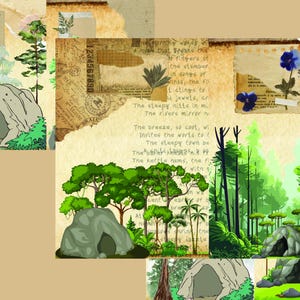Camping Vintage Digital Journal | Printable Outdoor Adventure Junk Journal Kit | Retro Nature Ephemera PDF Pages
