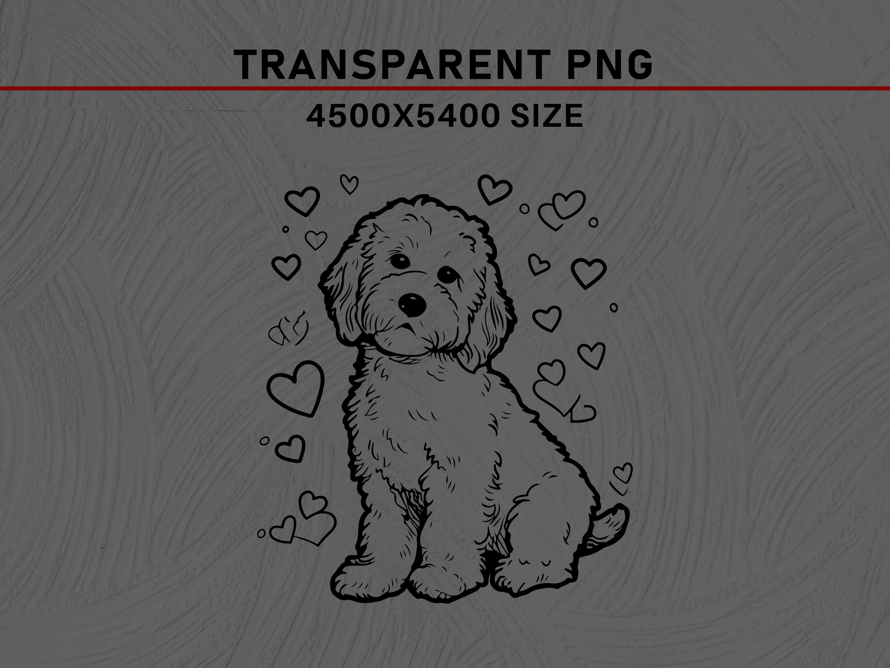 Cockapoo Silhouette SVG PNG Bundle, Dog Breed Puppy Pet Clipart Vector ...