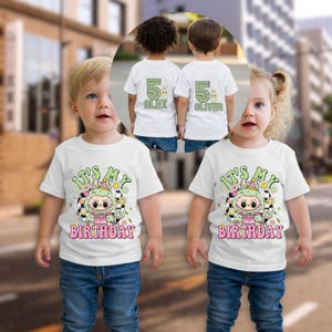 Custom Labubu Birthday Shirt, Personalized Labubu Birthday Gift, Custom Birthday Shirt, Cute Birthday T-Shirt, Labubu Clothes,Labubu Tee