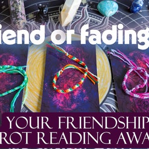 Personalisierte Tarot Freundschaft Buchstabe - Mystische Legung und Armband Andenken