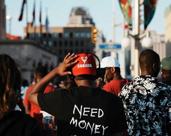 Need Money For Audemars Piguet – Oversized T-Shirt | Black Minimalist Streetwear