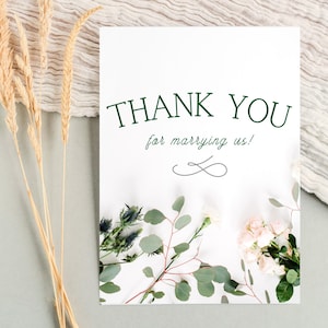 Wedding Officiant Thank You Cards | Stationery for Newlyweds, Pastor, Thank You Messages, Wedding Pastor