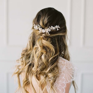 Wedding Hair Vine, Bridal Hair Vine, Gold Hair Vine, Bridal Headpiece, Wedding Headpiece, Gold Bridal Comb, Gold Flower Vine - VIGNETTA