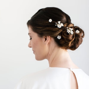 A SPRING AFFAIR floral bridal hair pins, wedding hair pins, floral hair pins Wedding hairpiece, flower pins image 5