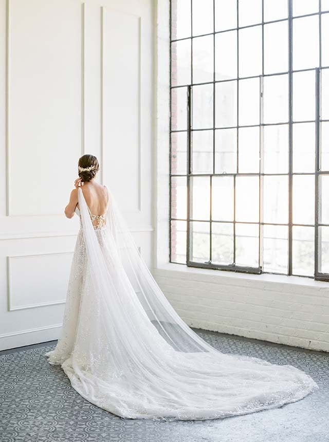 wedding dress cape