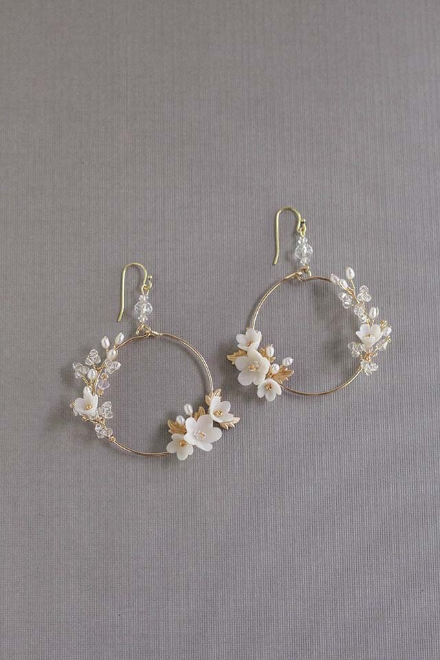 Bridal Earrings Floral Bridal Earrings 