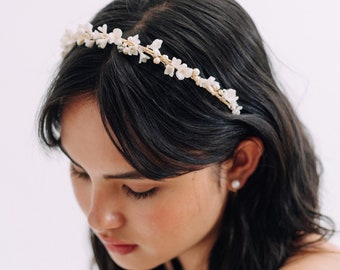 CYD | Dainty Floral Headband, Wedding Headband, Floral Bridal Headband