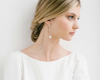 EIRIOL Chandelier Earrings, Vintage Style bridal Jewelry, Art Deco Style Wedding Earrings