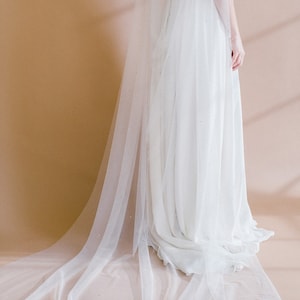 LARA Crystal Bridal Cape, Wedding cape, detachable cape, shoulder cape, cape veil, wedding cape veil, bridal cape veil, bridal coverup image 10