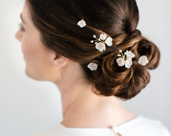 A SPRING AFFAIR | floral bridal hair pins, wedding hair pins, floral hair pins Wedding hairpiece, flower pins