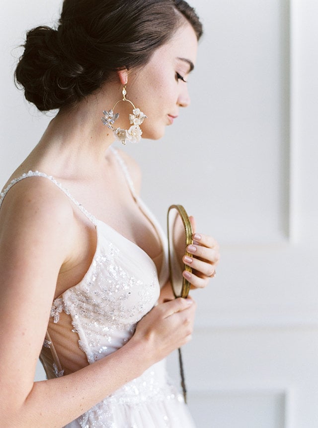 Wedding store hoop earrings