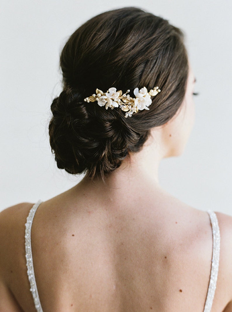 HELLÉBORES Wedding Hair Combs Bridal Hair Combs Floral Hair Etsy Australia