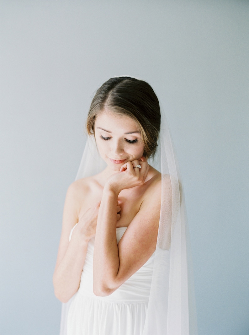 ADA Wedding Veil With Blusher Blusher Wedding Veil Etsy Australia