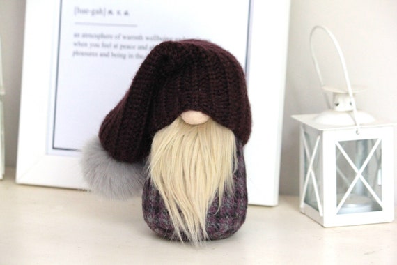tartan bobble hat